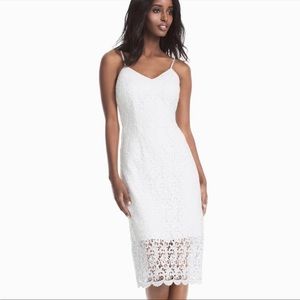 White House Black Market Lace Slip Dress